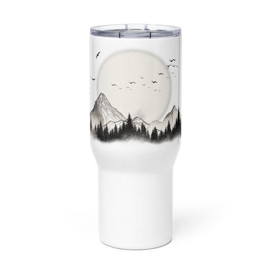 Wildwonder Travel mug with a handle - Mountain view