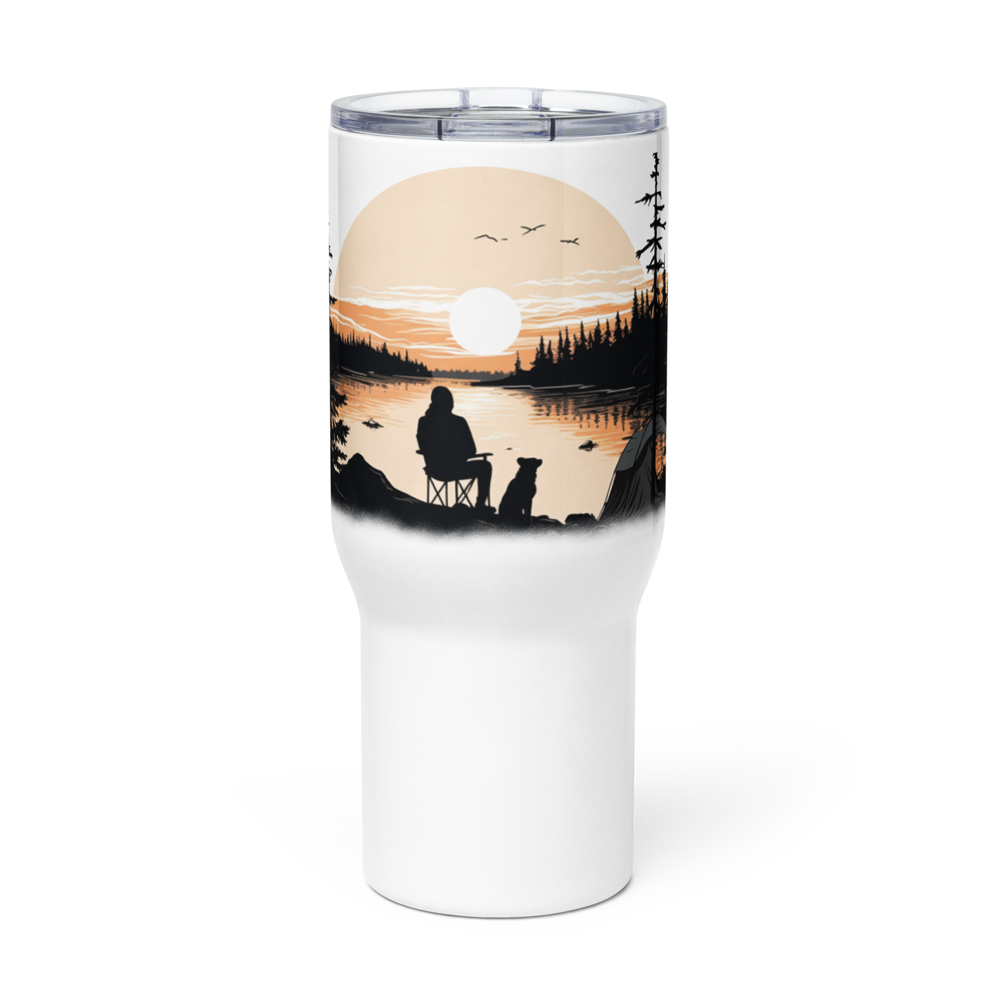 Wildwonder Travel mug with a handle - Man’s best friend