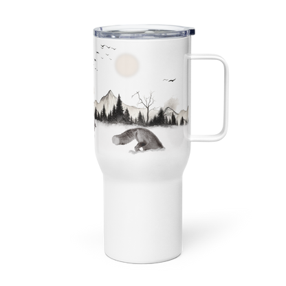 Wildwonder Travel mug with a handle - Hunting Fox