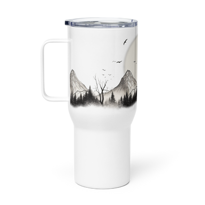 Wildwonder Travel mug with a handle - Mountain view