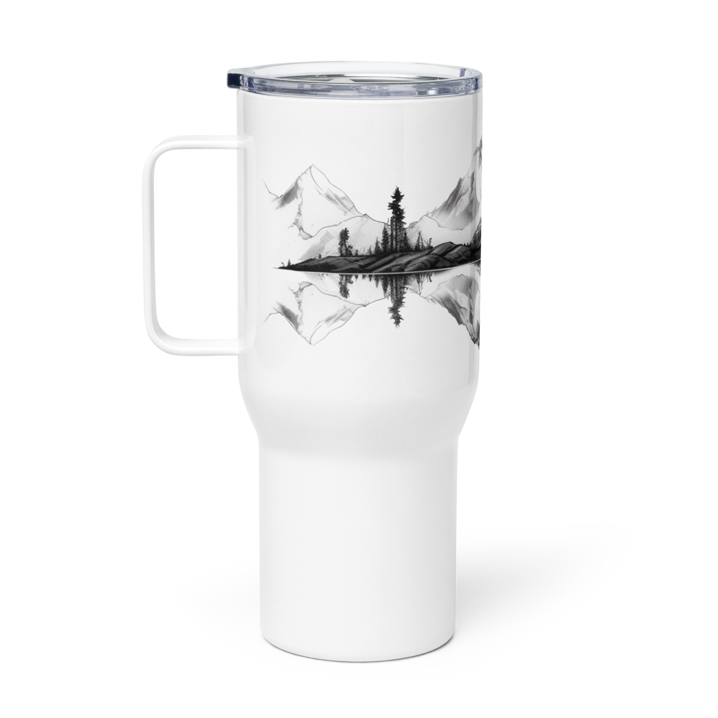 Wildwonder Travel mug with a handle - Peaceful camping