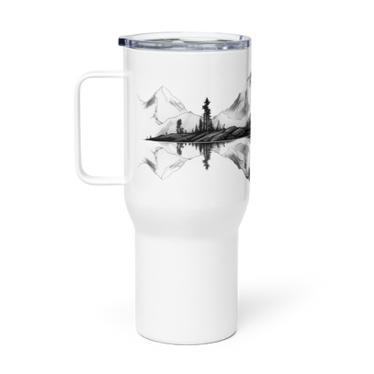 Wildwonder Travel mug with a handle - Peaceful camping