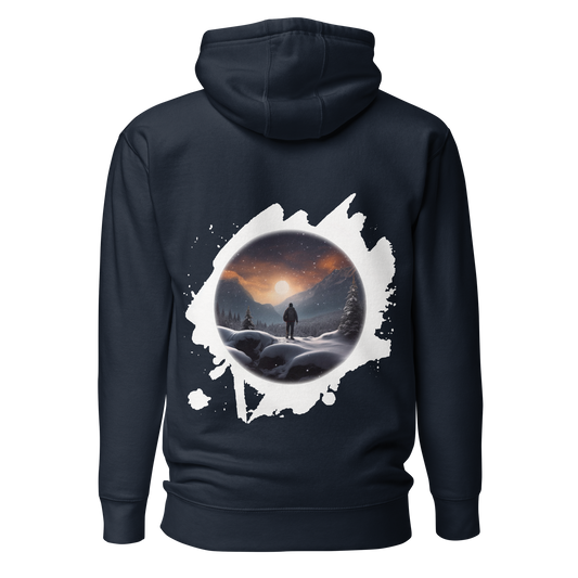 Wildwonder Unisex Hoodie - Snowy sunset