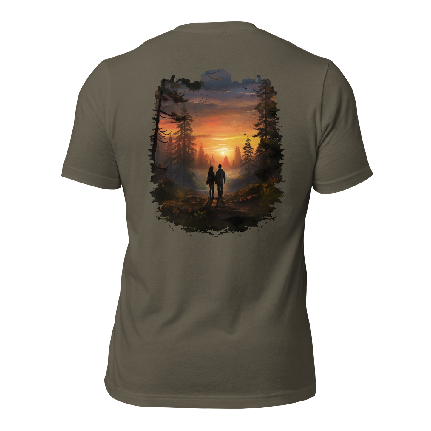 Wildwonder Unisex t-shirt - Couple sunset