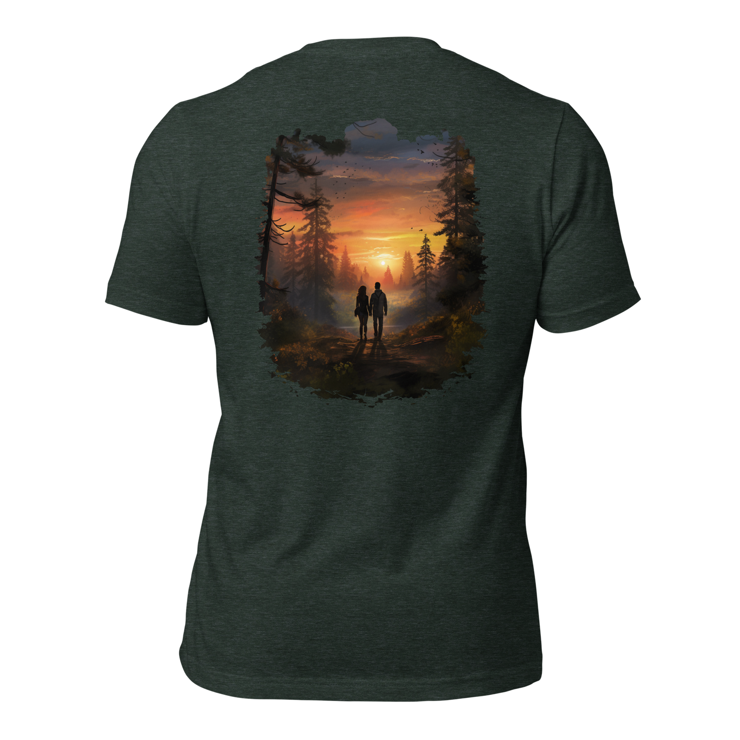 Wildwonder Unisex t-shirt - Couple sunset